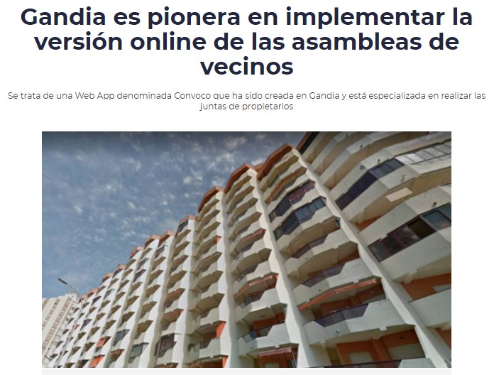 CADENA SER- GANDÍA PIONERA EN JUNTAS ONLINE